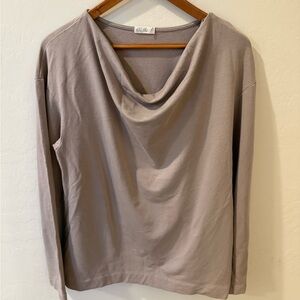 Barefoot Dreams Malibu Collection Luxe Lounge Cowl Neck Pullover – Mauve, XL